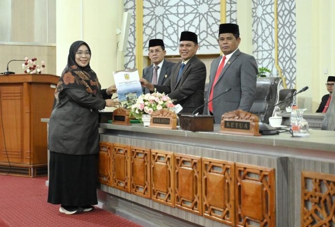 Banleg DPRK Banda Aceh Sampaikan Perubahan Program Legislasi Tahun 2024