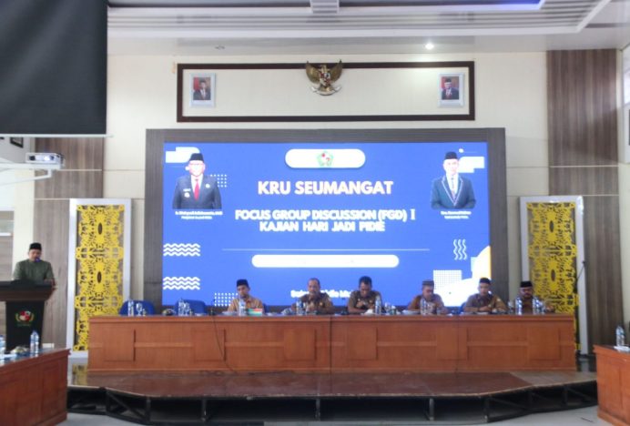 Sekda Pidie Buka Focus Group Discussion