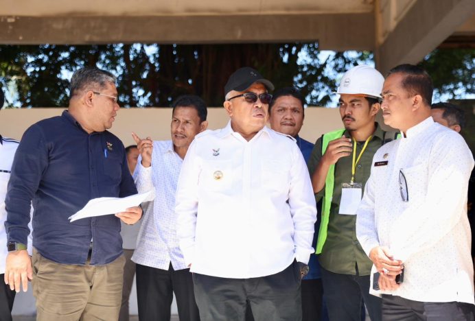 Pj Gubernur Bustami Minta Rehabilitasi Venue PON Aceh Barat Selesai Tepat Waktu