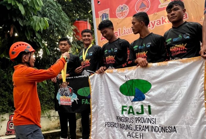 Arung Jeram Aceh Raih Tiga Medali di Kejurnas, Jabar Juara Umum