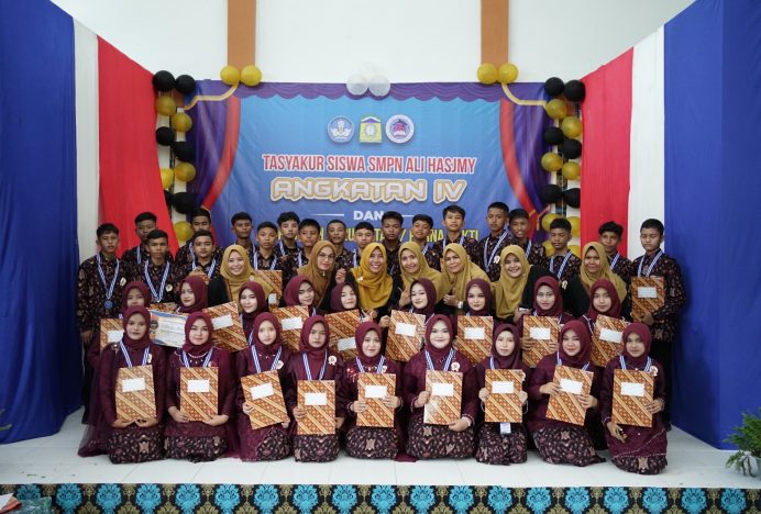 SMPN Ali Hasjmy Boarding School Luluskan 39 Alumni Terbaru Angkatan ke-IV