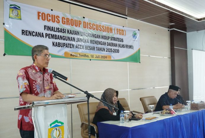 Pemkab Aceh Besar Gelar FGD Kajian Lingkungan Hidup Strategis RPJMD 2025-2030