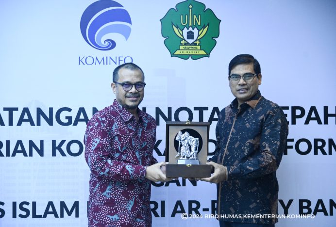 UIN Ar-Raniry dan Kominfo Sepakat Jalin Kerja Sama Strategis di Bidang TIK