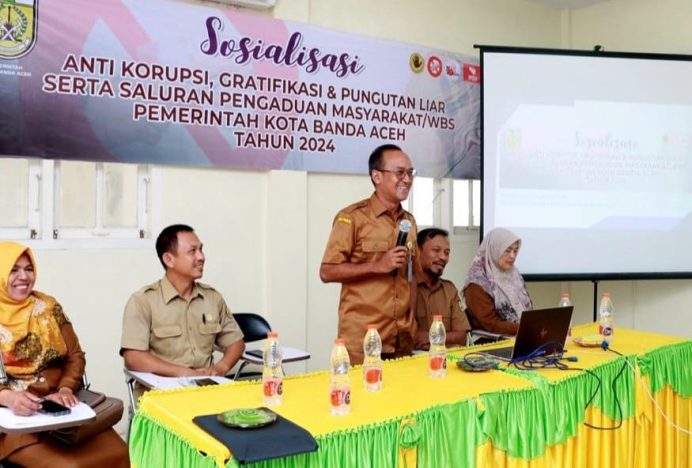 Sekdisdikbud Kota Banda Aceh Buka Sosialisasi Anti Korupsi dan Gratifikasi