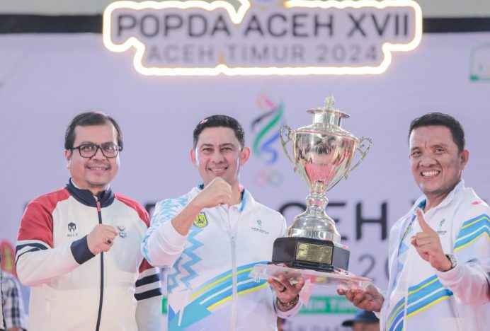 Banda Aceh Juara Umum Popda XVII 2024