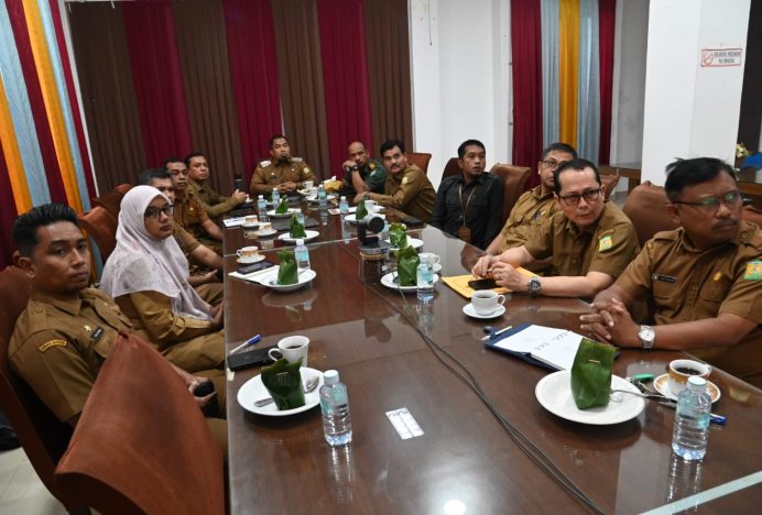 Pj Bupati Aceh Besar Ikuti Zoom Meeting Rakor Pengendalian Inflasi