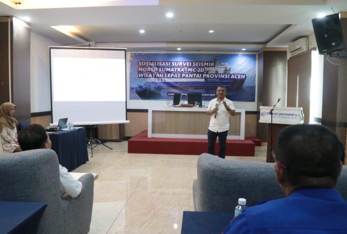 DKP Aceh Besar Gelar Sosialisasi Survei Seismik Kepada Nelayan