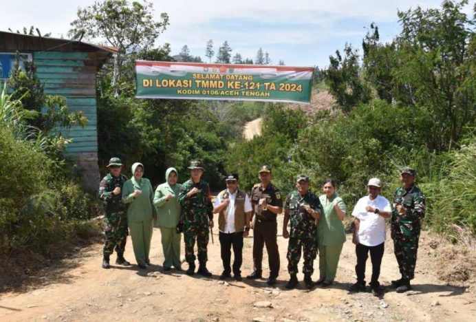 Pj Bupati Aceh Tengah Buka TMMD Ke-121 di Bintang