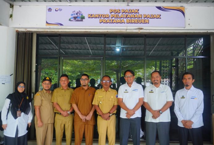 Tingkatkan Sinergi Kelembagaan, KPP Bireuen Resmikan Pos Pajak Pidie Jaya