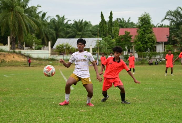 Aceh Besar Melaju ke Semifinal Sepakbola Popda Aceh