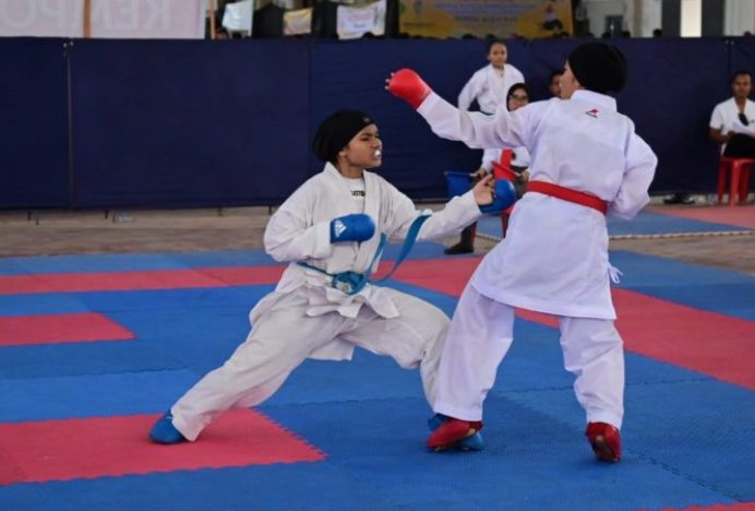 Karate Aceh Besar Sumbang 4 Medali di Popda XVII Aceh