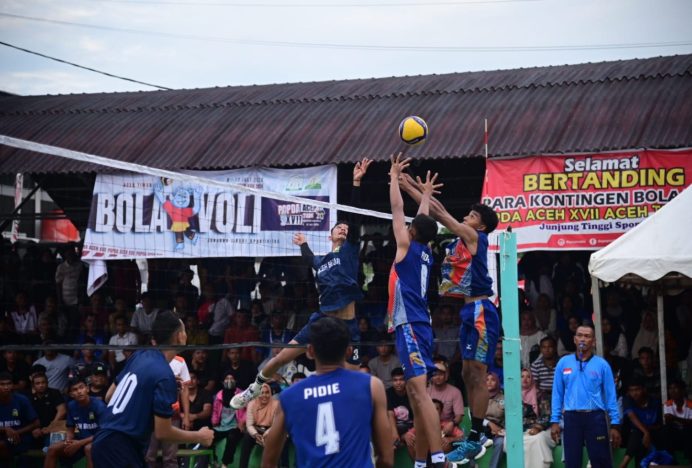 Bola Voli Putra Aceh Besar Tumbang dari Pidie di Final