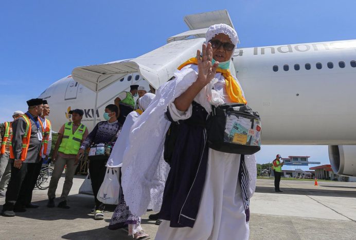 3.525 Jemaah Haji Aceh Tiba di Tanah Air