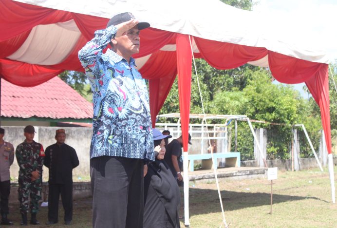 Jelang Peringatan HUT RI Ke-79, Kecamatan Indrapuri Gelar Gladi Upacara di Lapangan Indra Alam