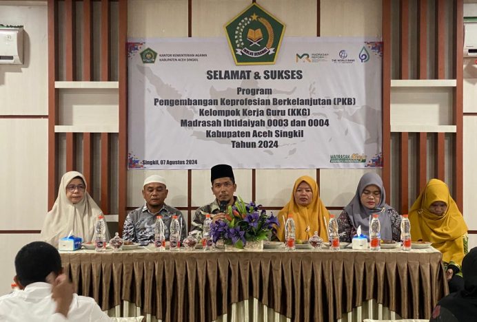 Tingkatkan Kompetensi Guru, Kemenag Aceh Singkil Laksanakan Kegiatan Kelompok Kerja Guru (KKG) Tahun 2024