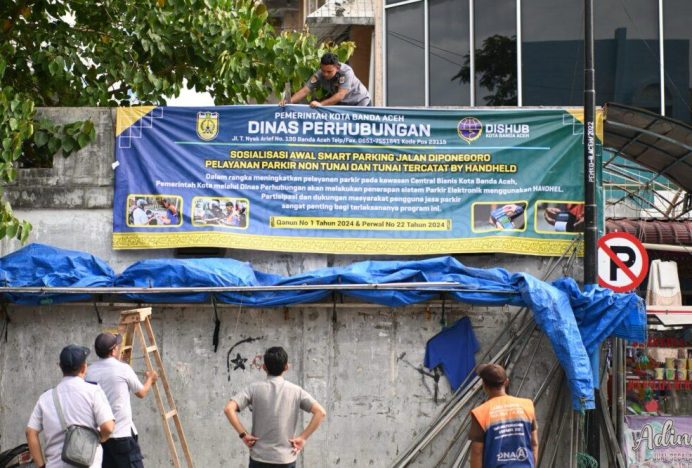 Dishub Banda Aceh Sosialisasi Penerapan Sistem Parkir Handheld