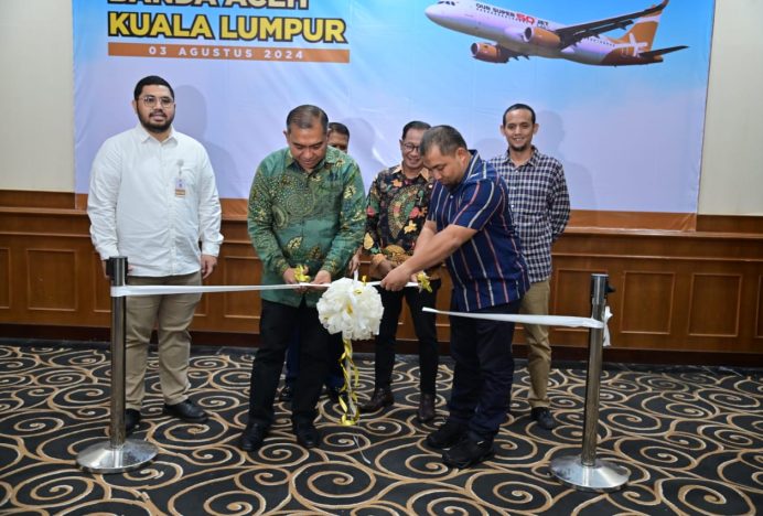 Hadiri Peresmian Rute Baru Maskapai Super Air Jet, Pj Bupati Iswanto : Ini Konektivitas Pertumbuhan Ekonomi