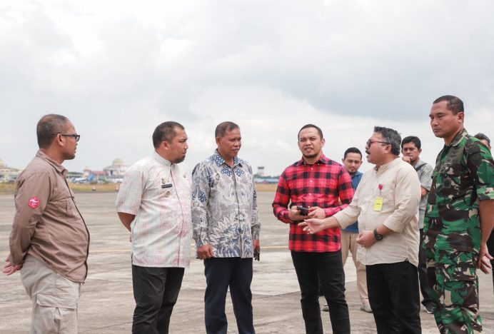 Pj Bupati Aceh Besar Dampingi Pejabat Kemendagri Tinjau Venue PON