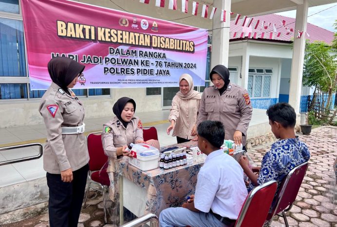 Bakti Kesehatan Disabilitas: Polres Pidie Jaya