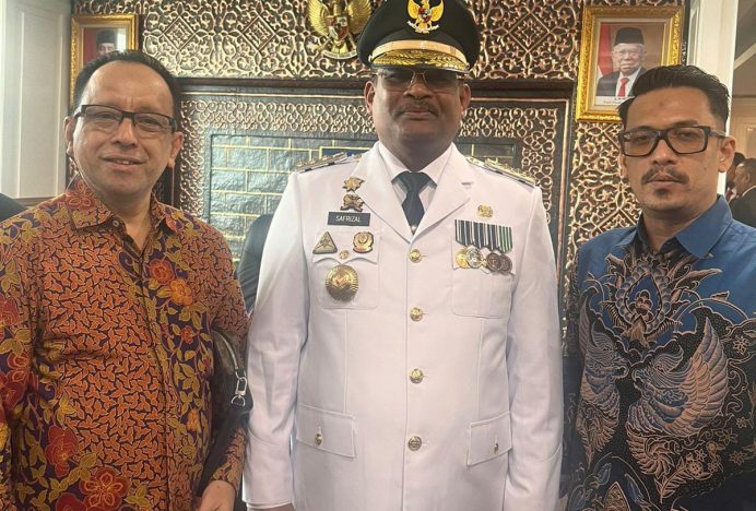 Cawabup Aceh Besar, Sanusi Hasyim Hadiri Pelantikan Pj Gubernur Aceh