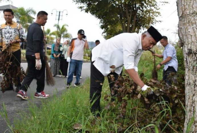 Sambut PON XXI Aceh-Sumut 2024, Pemkab Aceh Tengah Gelar Gotong Royong Kebersihan