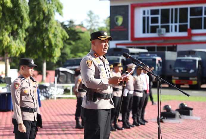 Kapolres Aceh Besar Pimpin Apel Gelar Pasukan Operasi Mantap Praja Seulawah 2024