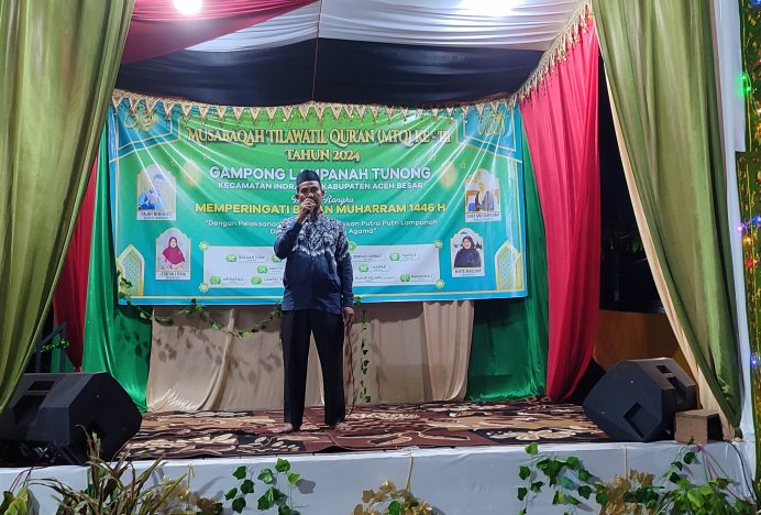 Meriah dan Sukses, MTQ Ke-III Tingkat Gampong Lampanah Tunong Resmi Ditutup