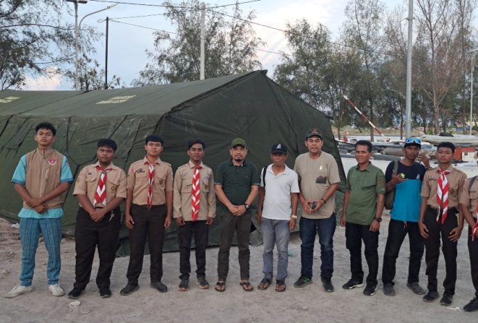 Pramuka Banda Aceh Bantu Tenda, Layar Aceh Terancam tak Ikut PON karena Belum Ada Peralatan