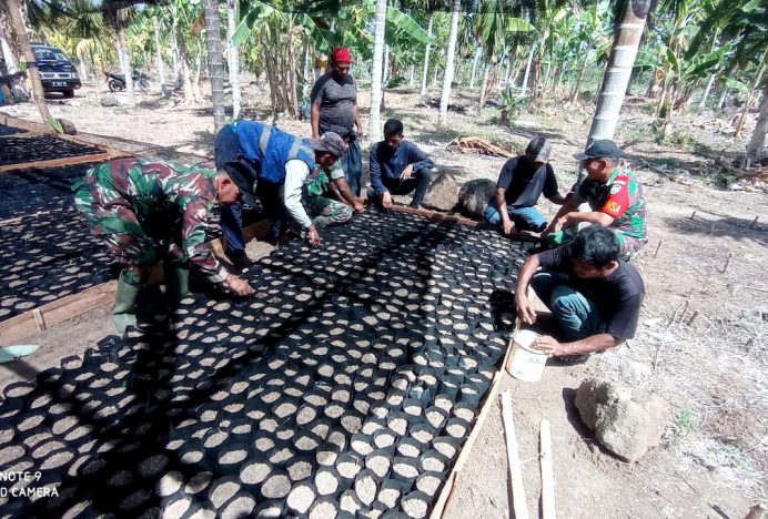 Anggota Kodim 0101/KBA Lakukan Pembibitan Ribuan Tanaman