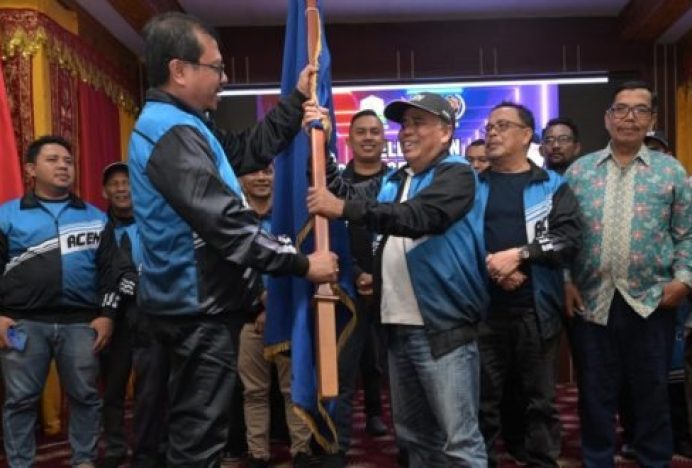 Plt Kadis Kominfo Hadiri Penglepasan Kontingen Porwanas PWI Aceh