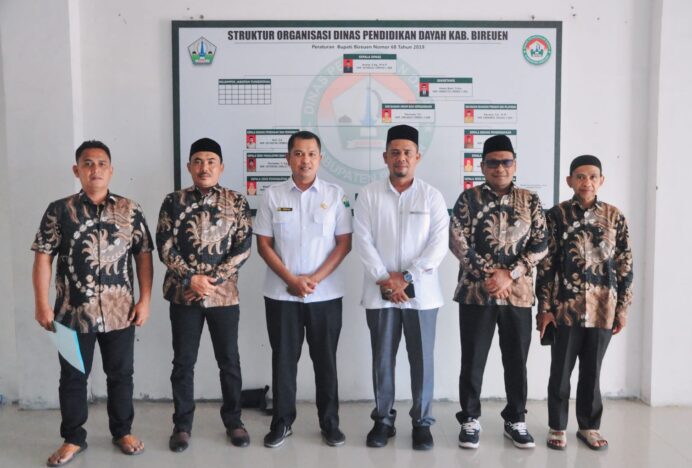 Kadisdik Dayah Aceh Besar Kunjungi Disdik Dayah Bireuen