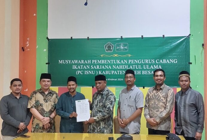 Tgk. Almuzanni Terpilih Sebagai Ketua ISNU Aceh Besar Periode 2024 – 2029