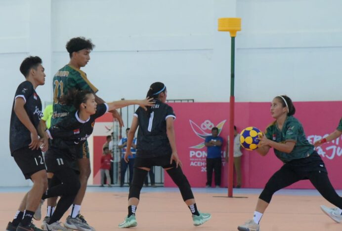 Sengit Tim Korfball Jateng Tumbangkan Kaltim