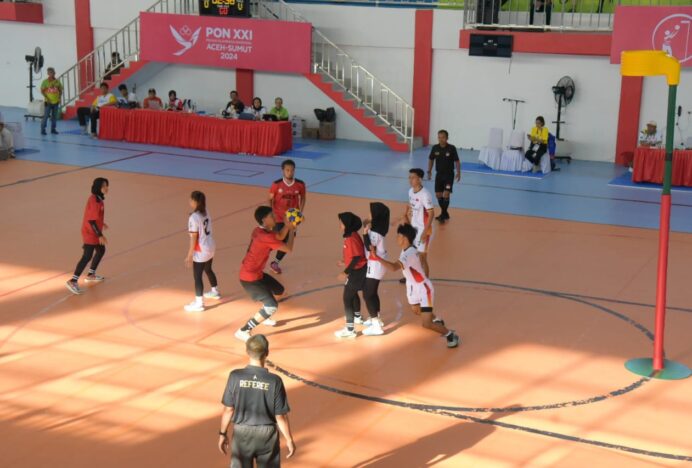 Tim Korfball Aceh Takluk Ditangan Sumbar di Kategori K 4 Korft 1
