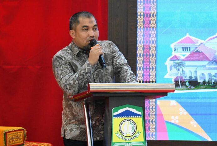 Pj Bupati Iswanto Jamu Kuah Belangong untuk Atlet PON XXI Cabor Kurash di Meuligoe
