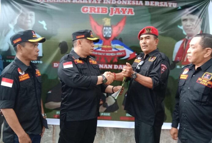 GRIB Jaya Aceh Serahkan Mandat Satgas untuk Kawal Program Prabowo-Gibran