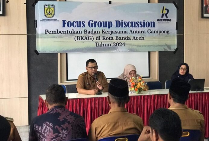 DPMG Kota Banda Aceh Gelar FGD Pembentukan BKAG di Kecamatan Baiturrahman