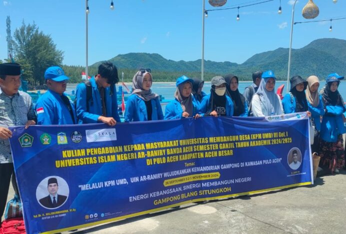 Wakili Pj Bupati, Camat Pulo Aceh Sambut Kedatangan 32 Mahasiswa KPM UMD UIN Ar-Raniry