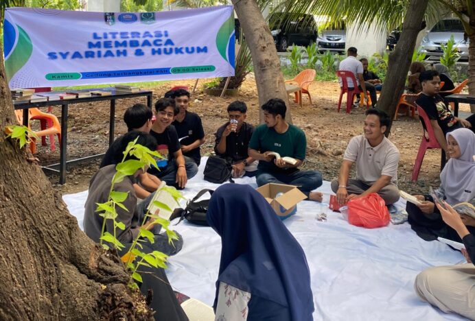 HMI dan Dema FSH UIN Ar-Raniry Sukses Gelar Literasi Membaca