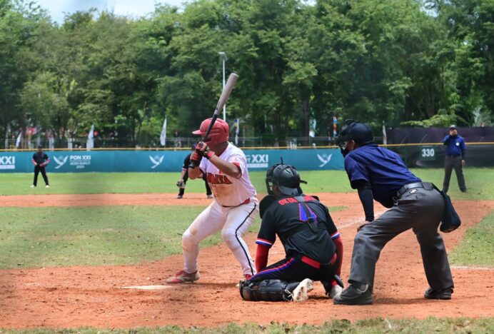 Pertandingan Cabor Baseball PON XXI, DKI Jakarta VS Lampung