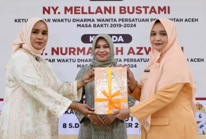 Ny Nurmaziah Azwardi Jabat Plt Ketua DWP Aceh