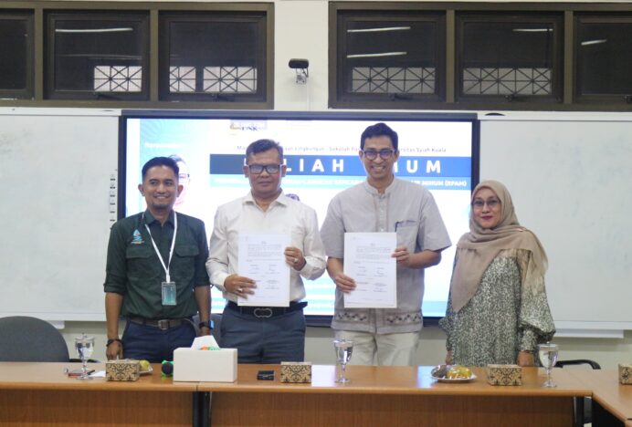 Perumda Tirta Aneuk Laot Kota Sabang Jalin Kerja Sama dengan Magister Pengelolaan Lingkungan Universitas Syiah Kuala Banda Aceh