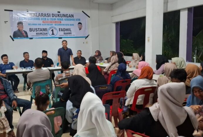 Relawan Rumah Kita dan RKB Kuta Baro Dukung Bustami Hamzah-Syech Fadhil Rahmi untuk Pilgub Aceh 2025