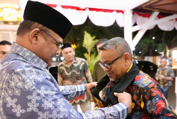 Pj Gubernur Safrizal Sambut Delegasi Kerajaan Negeri Pulau Pinang di Meuligoe