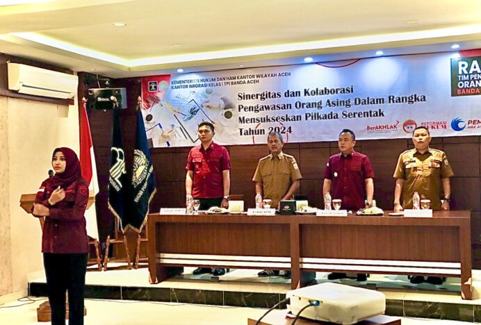 Jelang Pilkada Serentak 2024, Imigrasi Banda Aceh Gelar Rapat Koordinasi Tim PORA