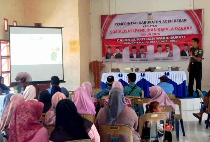 Dukung Pilkada Berkualitas, Pasiter Kodim 0101/Kota Banda Aceh Jadi Pemateri Sosialisasi