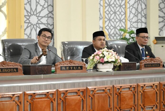 Dewan Kota Tetapkan Tatib DPRK Masa Jabatan 2024-2029