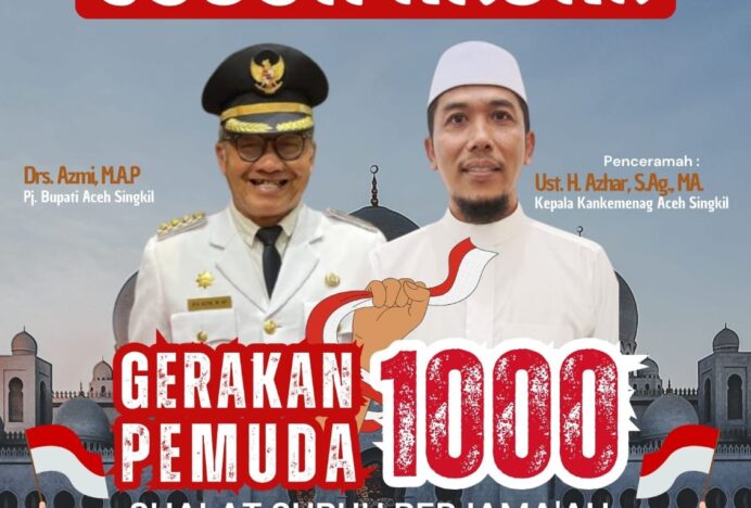 Momentum Hari Sumpah Pemuda ke 96 Tahun 2024, BKPRMI Aceh Singkil Gelar Shubuh Akbar Bersama 1.000 Pemuda