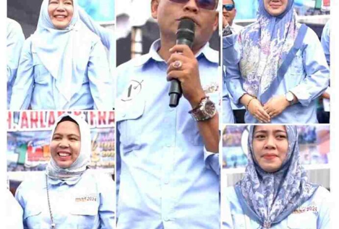 Calon Wali Kota Prabumulih Luar Biasa, Boyong Empat Istri Saat Kampanye