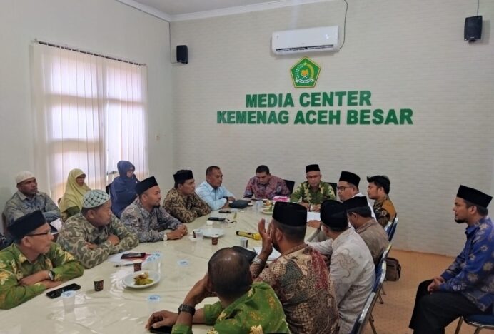 Optimalkan Potensi Wakaf, Kemenag Aceh Besar Gelar Rapat Kordinasi